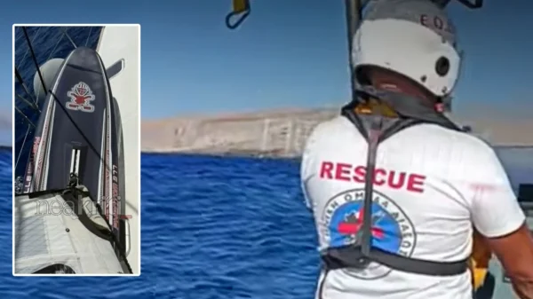 Αγωνία για τον 67χρονο windsurfer που αγνοείται στο Ηράκλειο της Κρήτης, βρέθηκε η σανίδα του, δείτε βίντεο