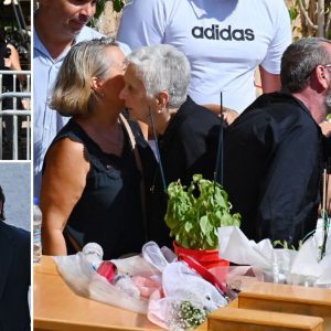 Συντετριμμένη η οικογένεια του Γιώργου Μαζωνάκη στο τελευταίο αντίο - Στο πλευρό τους συνάδελφοι του τραγουδιστή