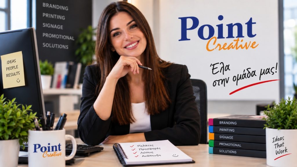 Η Point Creative στη Λαμία υπάλληλο πωλήσεων