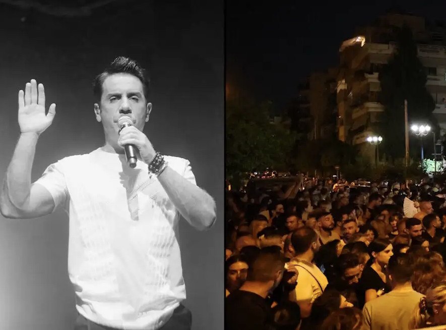Ο Γιώργος Μαζωνάκης γύρισε στην παλιά του γειτονιά: Στις 13:00 το τελευταίο «αντίο», χιλιάδες κόσμου στο λαϊκό προσκύνημα