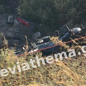 Εύβοια: Μηχανή έφυγε σε χαράδρα - Τραυματίας ο οδηγός