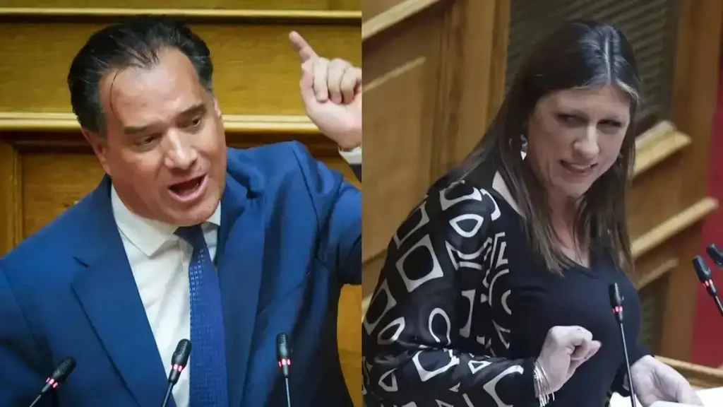 «Αρπάχτηκαν» Άδωνις Γεωργιάδης και Ζωή Κωνσταντοπούλου στη Βουλή: «Με Α και ΟΥ διώξαμε Αριστερούς σαν εσάς»