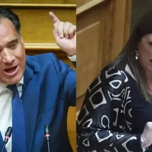 «Αρπάχτηκαν» Άδωνις Γεωργιάδης και Ζωή Κωνσταντοπούλου στη Βουλή: «Με Α και ΟΥ διώξαμε Αριστερούς σαν εσάς»