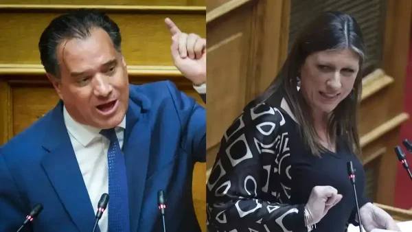 «Αρπάχτηκαν» Άδωνις Γεωργιάδης και Ζωή Κωνσταντοπούλου στη Βουλή: «Με Α και ΟΥ διώξαμε Αριστερούς σαν εσάς»