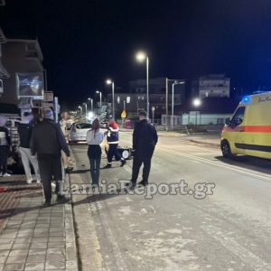 Τροχαίο με ντελιβερά στη Λαμία - Στο νοσοκομείο ο νεαρός δικυκλιστής