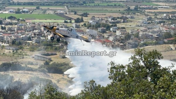 Λαμία: Δείτε εικόνες από τη φοβερή μάχη που δόθηκε από εναέριες και επίγειες δυνάμεις για την κατάσβεση της πυρκαγιάς πάνω από το ΚΕΥΠ