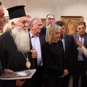 Η Πινακοθήκη Θεόδωρου Λαζαρή άνοιξε τις «πύλες» της  στο ιστορικό κτήριο της «Νεροτριβής» στη Λιβαδειά (ΦΩΤΟ)