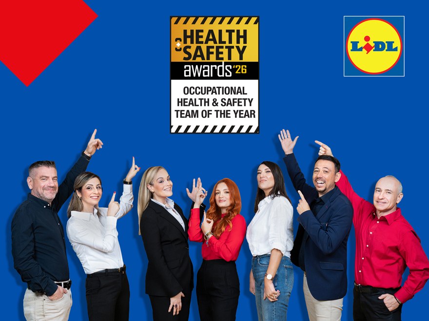 Η Lidl Ελλάς ηγείται της καινοτομίας στην Εργασιακή & Εταιρική Ασφάλεια: Αναδείχθηκε «Occupational Health & Safety Team of the Year» στα Health & Safety Awards 2026