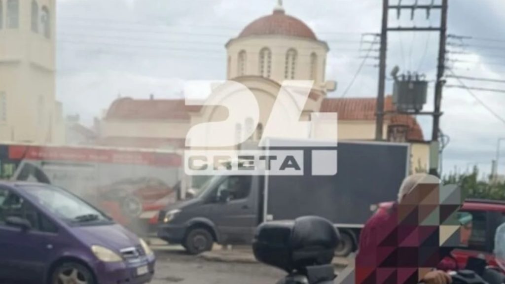 Φωτιά σε λεωφορείο με επιβάτες στο Ηράκλειο – Σωτήρια η αντίδραση του οδηγού