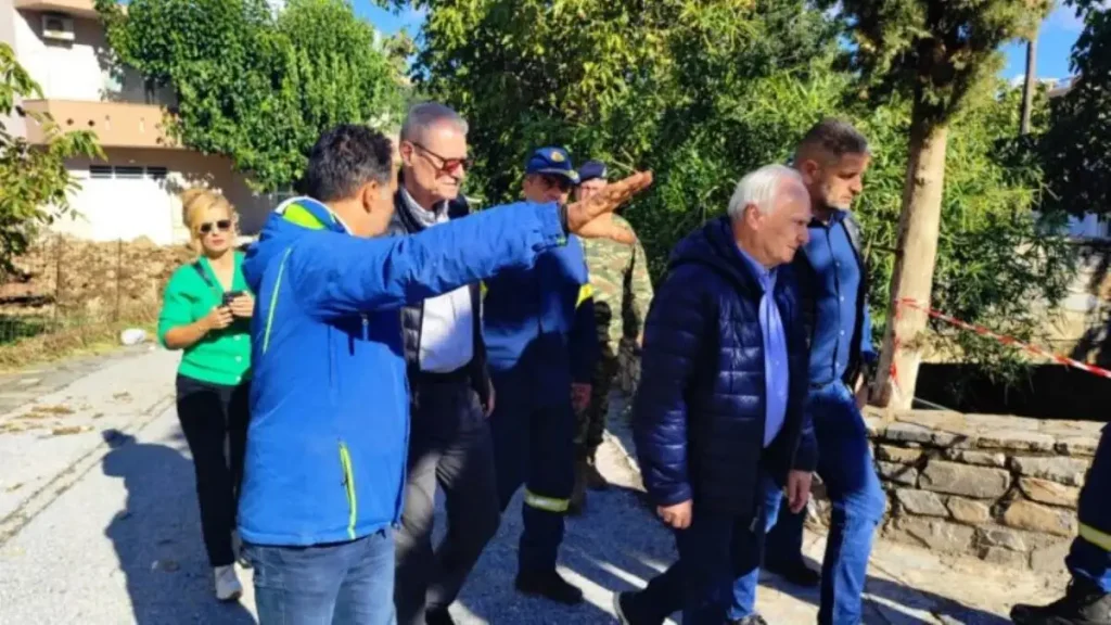 Ρέθυμνο: Στα Ζωνιανά Τουρνάς και Ανδριανός για αυτοψία στις ζημιές από την κακοκαιρία – «Άθλος η προσπάθεια που έγινε, να ξαναβρεί ο τόπος τους ρυθμούς του»