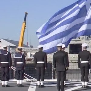 Live από Γαλλία: Υψώθηκε η ελληνική σημαία στη δεύτερη φρεγάτα Belharra «Νέαρχος» -Δένδιας: Το καλύτερο πλοίο στην κατηγορία του στον πλανήτη