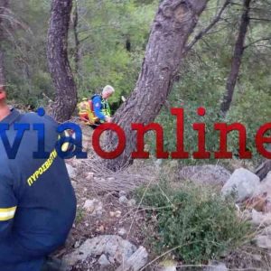 Εύβοια: Αυτοκίνητο με ηλικιωμένο ζευγάρι και βρέφος 19 μηνών έπεσε σε γκρεμό (ΦΩΤΟ)