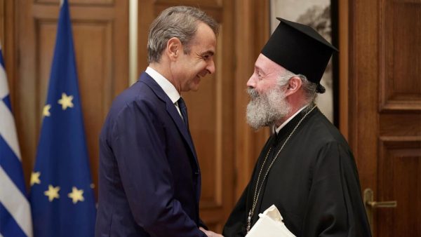 Συνάντηση του πρωθυπουργού Κυριάκου Μητσοτάκη με τον Αρχιεπίσκοπο Αυστραλίας κ.κ. Μακάριο