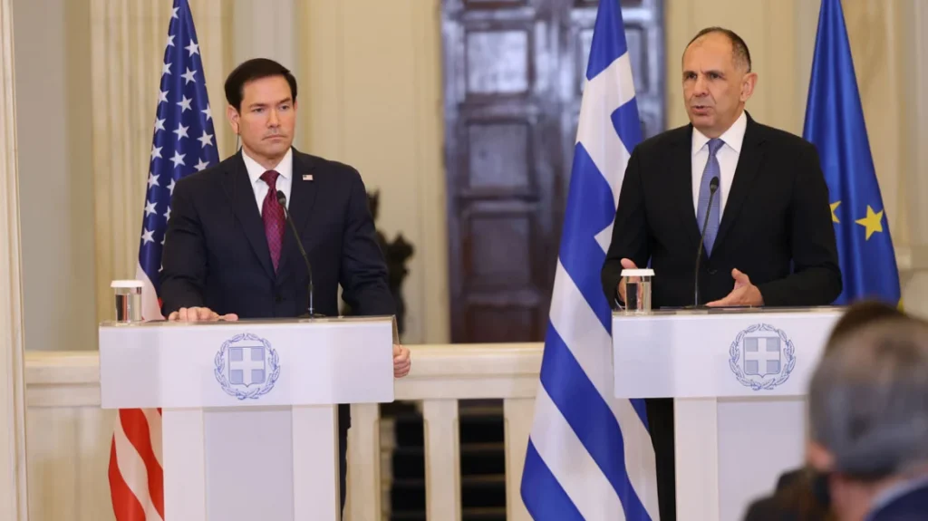 Γεραπετρίτης: Τα F-35 αναδεικνύουν τη σταθερή αμυντική σχέση μας - Ρούμπιο: Σπουδαίος σύμμαχος η Ελλάδα, απόλυτη αφοσίωση στην ενεργειακή συνεργασία των δυο χωρών