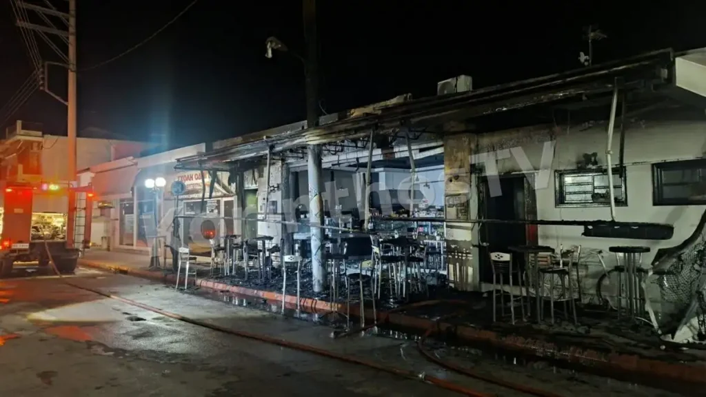 Πυρκαγιά σε καφετέρια στη Νεμέα – Εξετάζεται το ενδεχόμενο εμπρησμού