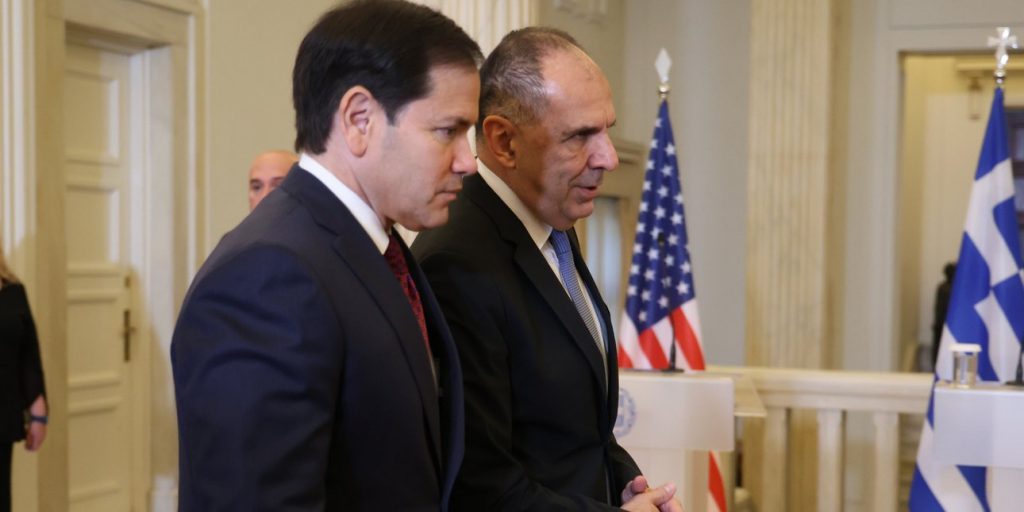 Γεραπετρίτης-Ρούμπιο: «Η συνεργασία με τις ΗΠΑ δεν ήταν ποτέ πιο ισχυρή» -«Η Ελλάδα είναι πυλώνας σταθερότητας στην περιοχή»