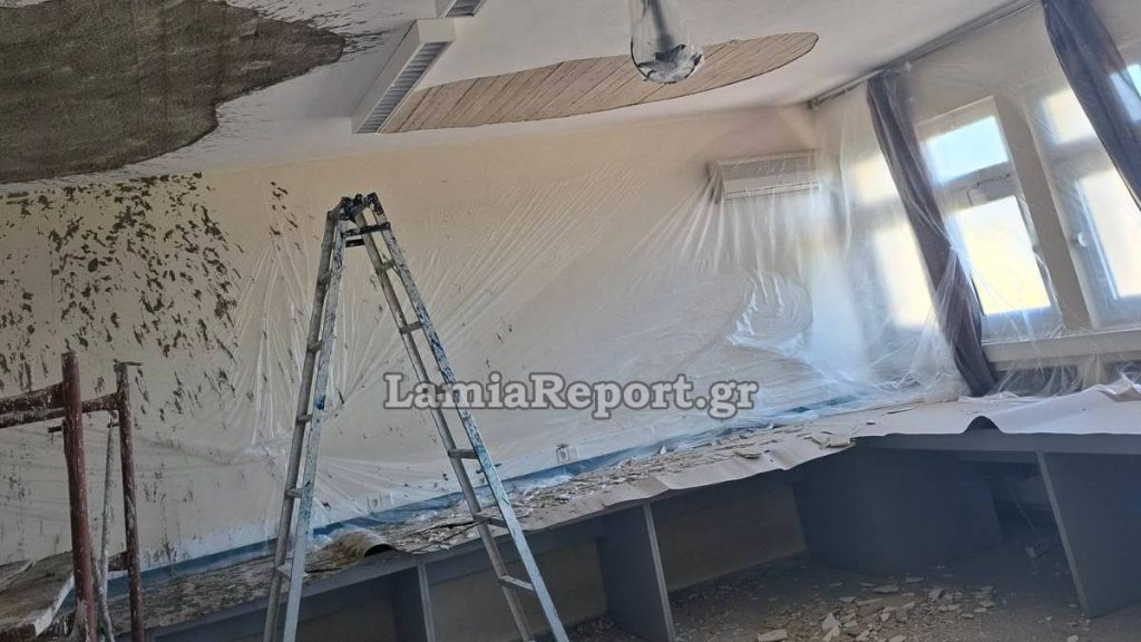 Λαμία: Παράταση στην τηλεκπαίδευση στο 3ο Λύκειο μετά την πτώση σοβάδων