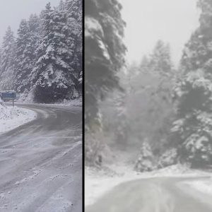 Χιόνια και Ράχη Τυμφρηστού, στο δρόμο προς Καρπενήσι - Δείτε βίντεο