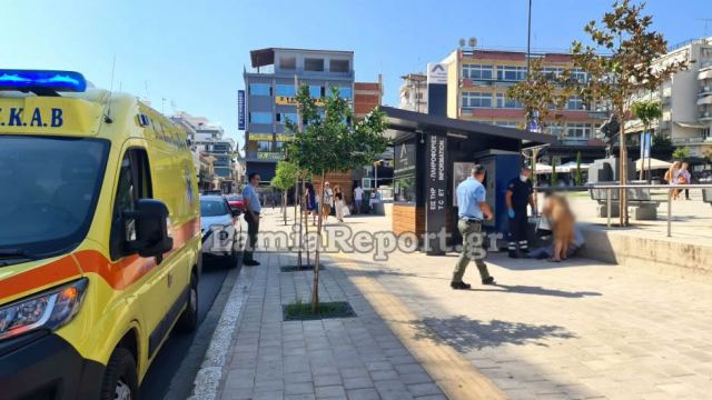 Λαμία: Έχασε τις αισθήσεις του στην πλατεία Πάρκου - ΦΩΤΟ