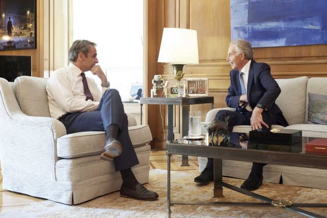 Ο Τόνι Μπλερ στο Μέγαρο Μαξίμου – Τι συζήτησε με Μητσοτάκη