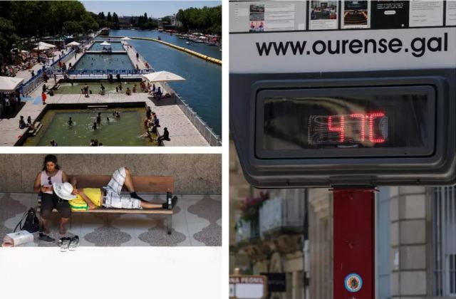 Επεκτείνεται το κύμα καύσωνα που «λιώνει» την Ευρώπη – «Πνίγονται» Ισπανία, Πορτογαλία, Βρετανία και Γαλλία