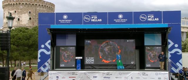 Εντυπωσίασε τις ξένες αποστολές η παρουσίαση των ομάδων του ΔΕΗ Διεθνή Ποδηλατικού Γύρου Ελλάδας 2024 στον Λευκό Πύργο