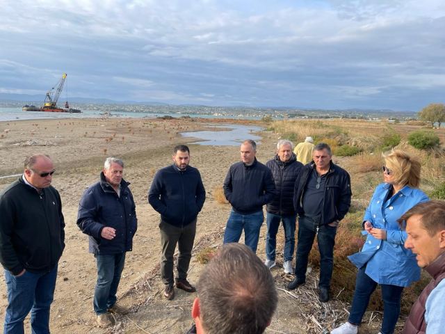 Επιθεώρηση Σπανού στα αντιπλημμυρικά έργα στον ποταμό Λήλα