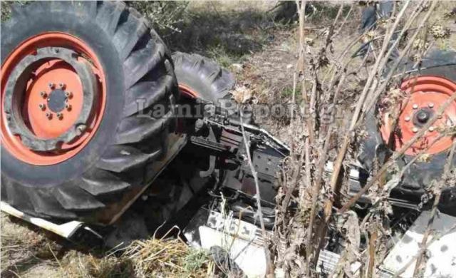 Φθιώτιδα: Ο παππούς πρόλαβε να πηδήξει από το τρακτέρ και σώθηκε