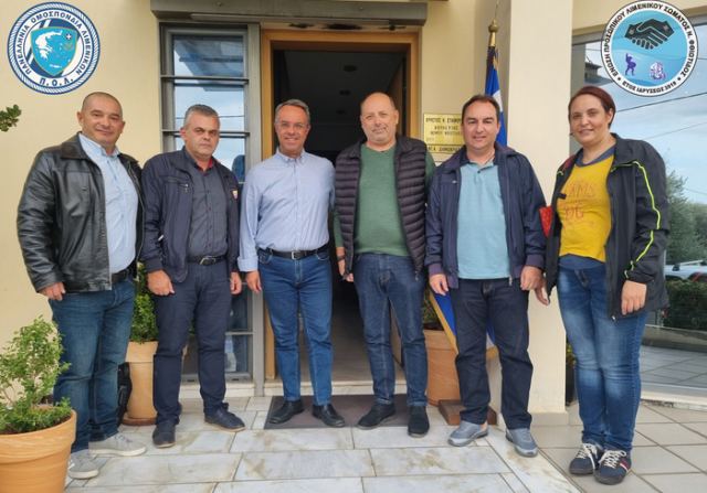 Συνάντηση Λιμενικών με τον Υπουργό Οικονομικών Χρήστο Σταϊκούρα