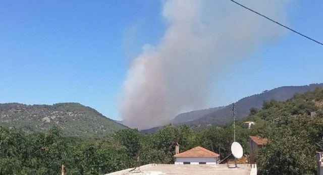 Φωτιά στη Λέσβο: Νέα μεγάλη αναζωπύρωση στην περιοχή της Βρίσας