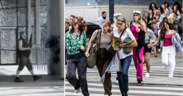 Επίθεση στην Κοπεγχάγη: Ανατριχιαστικό βίντεο δείχνει τον δράστη να κραδαίνει το όπλο στο εμπορικό κέντρο