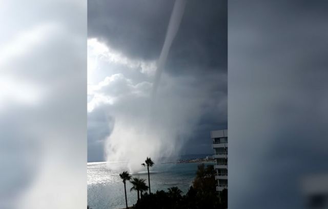 Ανεμοστρόβιλος σε παραλία της Αγίας Νάπας – Τουρίστες τράβηξαν βίντεο