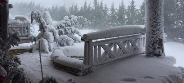 «Θάφτηκε» στο χιόνι η Αράχωβα - Κλειστό το Χιονοδρομικό Κέντρο Παρνασσού [εικόνες]