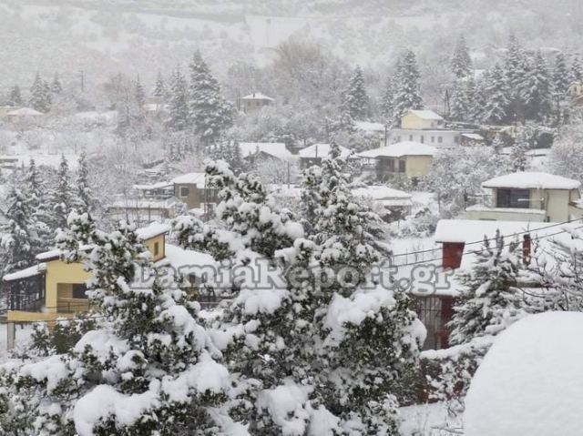 Όμορφες εικόνες αλλά και διακοπές ρεύματος στα χωριά της Υπάτης
