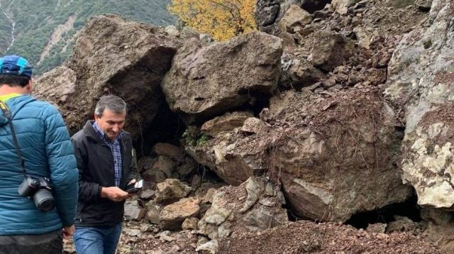 Νέα μεγάλη κατολίσθηση στα Άγραφα - ΦΩΤΟ