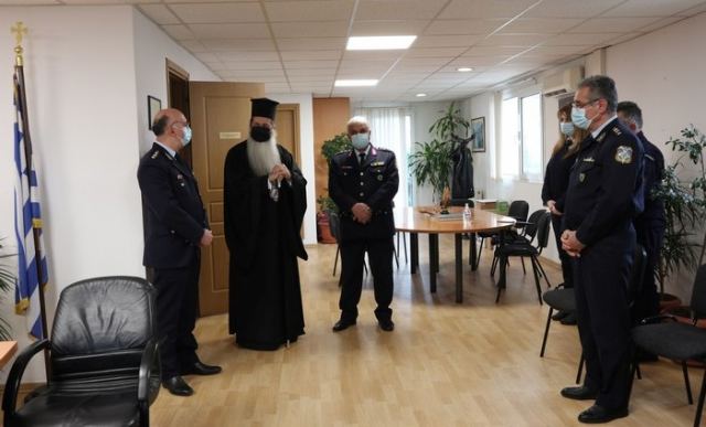 Στην έδρα της ΓΕΠΑΔ Στερεάς στη Λαμία ο Μητροπολίτης Φθιώτιδας Συμεών