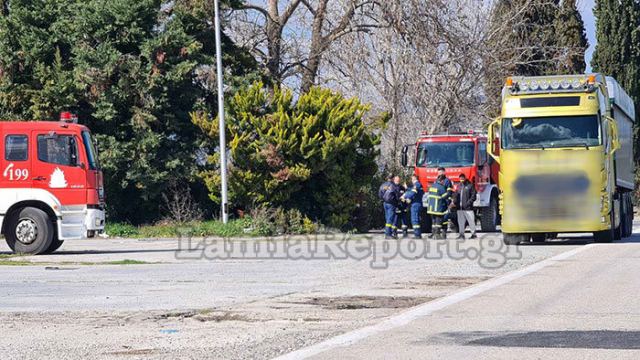Λαμία: Είδε τους καπνούς στο φορτηγό του και σήμανε συναγερμό