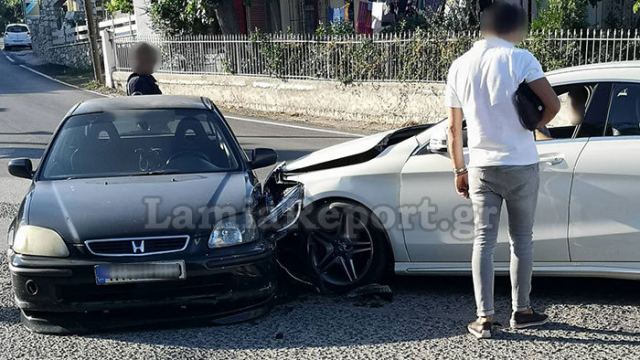 Λαμία: Γερό «μπαμ» στα φανάρια