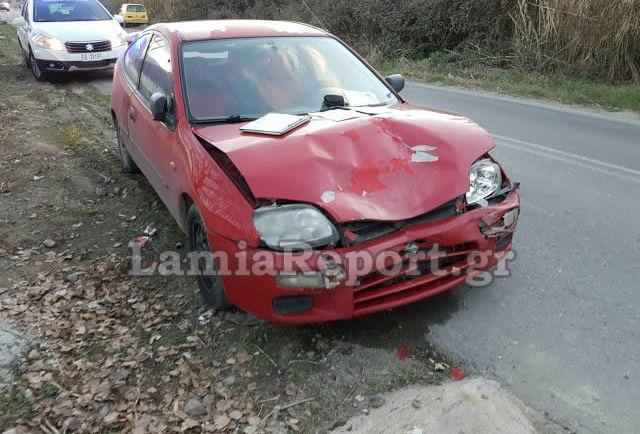 Τροχαίο στο δρόμο Λαμία - Μοσχοχώρι (ΦΩΤΟ)