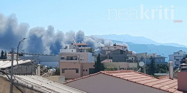 Ηράκλειο: Οριοθετημένες οι πυρκαγιές σε Τύλισο και Φοινικιά - Παραμένουν δυνάμεις της πυροσβεστικής