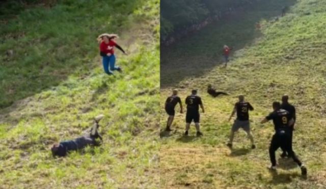 Κατρακυλούν από λόφο για να κερδίσουν... τρία κιλά τυρί! (ΒΙΝΤΕΟ)