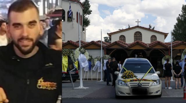 Ράγισαν καρδιές στην κηδεία του Μιχάλη - Δείτε εικόνες