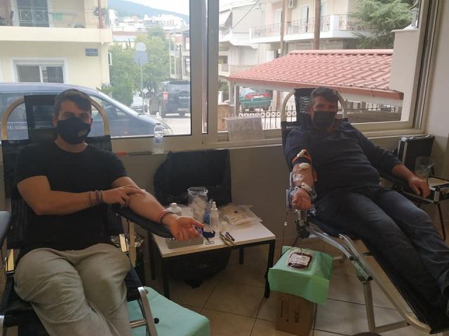 Μεγάλη συμμετοχή στην αιμοδοσία του Πολιτιστικού Συλλόγου Αμφιθέας