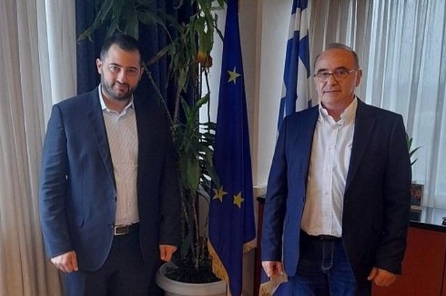 Στο γραφείο του Συντονιστή Αποκεντρωμένης Διοίκησης Θεσσαλίας - Στερεάς ο Φάνης Σπανός