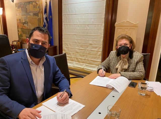 Μενδώνη - Σπανός συνυπέγραψαν την ανάδειξη του Αρχαιολογικού Χώρου της Αυλιδείας Αρτέμιδος