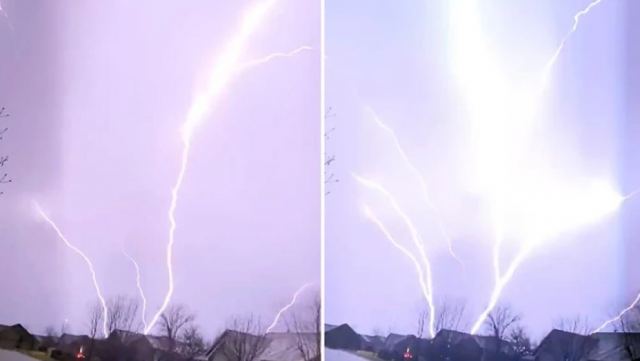 Εντυπωσιακό βίντεο με συστάδα κεραυνών τρελαίνει το Twitter
