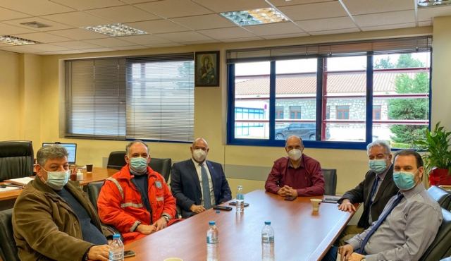 Επίσκεψη του Προέδρου του ΚΕΠΥ-ΕΚΑΒ στο Νοσοκομείο Λαμίας