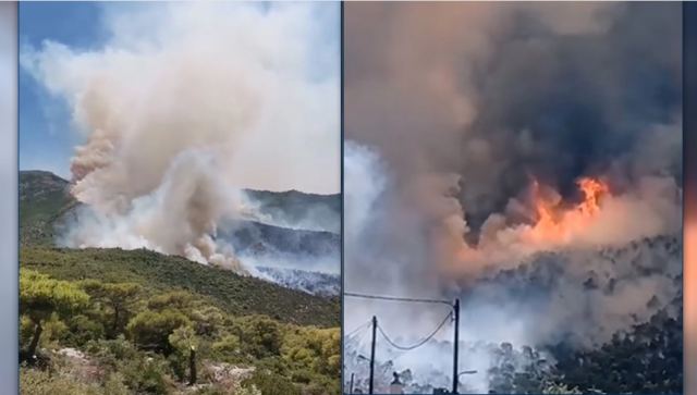 Μαίνεται η μεγάλη φωτιά στο Πόρτο Γερμενό - Κάηκαν σπίτια