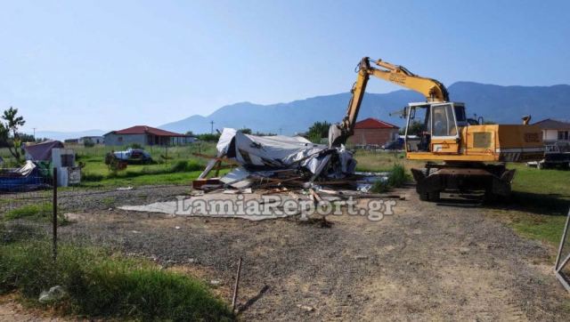 Νέα επιχείρηση κατεδάφισης αυθαιρέτων στον καταυλισμό της Ανθήλης
