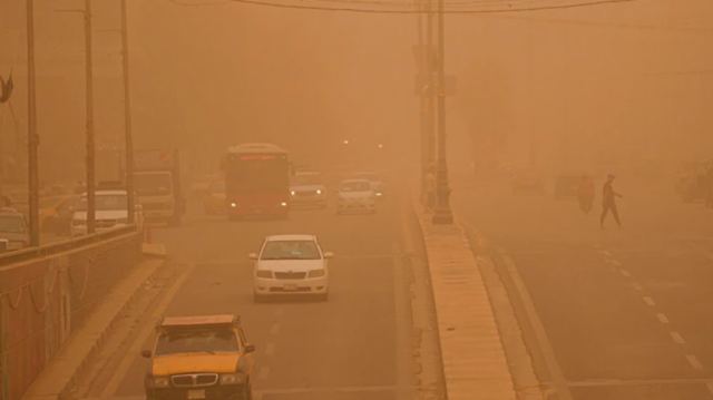 Άλλη μια αμμοθύελλα στο Ιράκ τα έκανε όλα πορτοκαλί